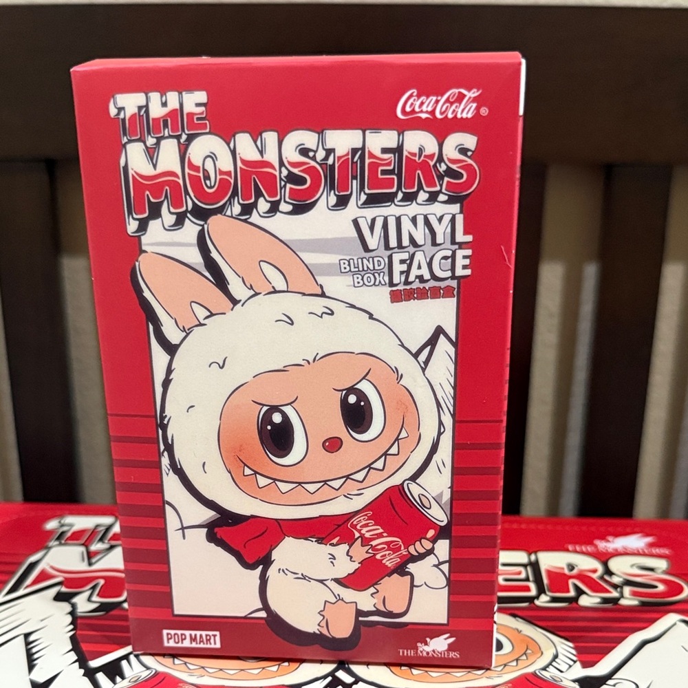 Coca-Cola Lafufu The Monsters Vinyl Figure - Red and White - Brand New